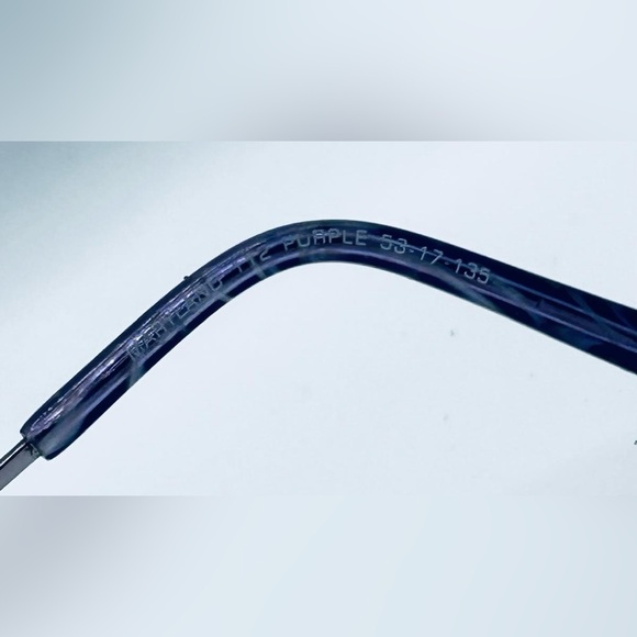 Maryland 112 Silver Purple Oval Sunglasses Frames Only - Picture 7 of 8